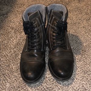 Men’s black leather boots 🥾